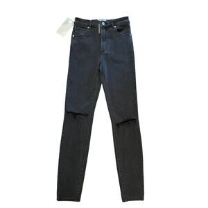 NWT Women 8 Abrand A High Skinny Ankle Basher Graphite Black Jeans Denim Pants